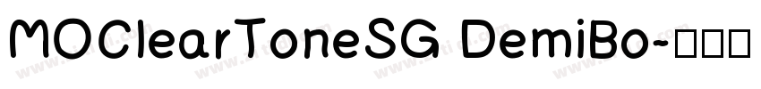 MOClearToneSG DemiBo字体转换